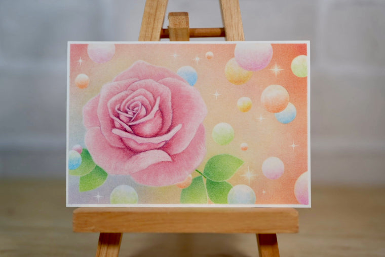 ヴィーヴィ・ケンパイネン　ふしぎなポートレート パステル画 パステル画ヒーリングアート｜優しい光｜抽象画パステル絵画 | Pay ID