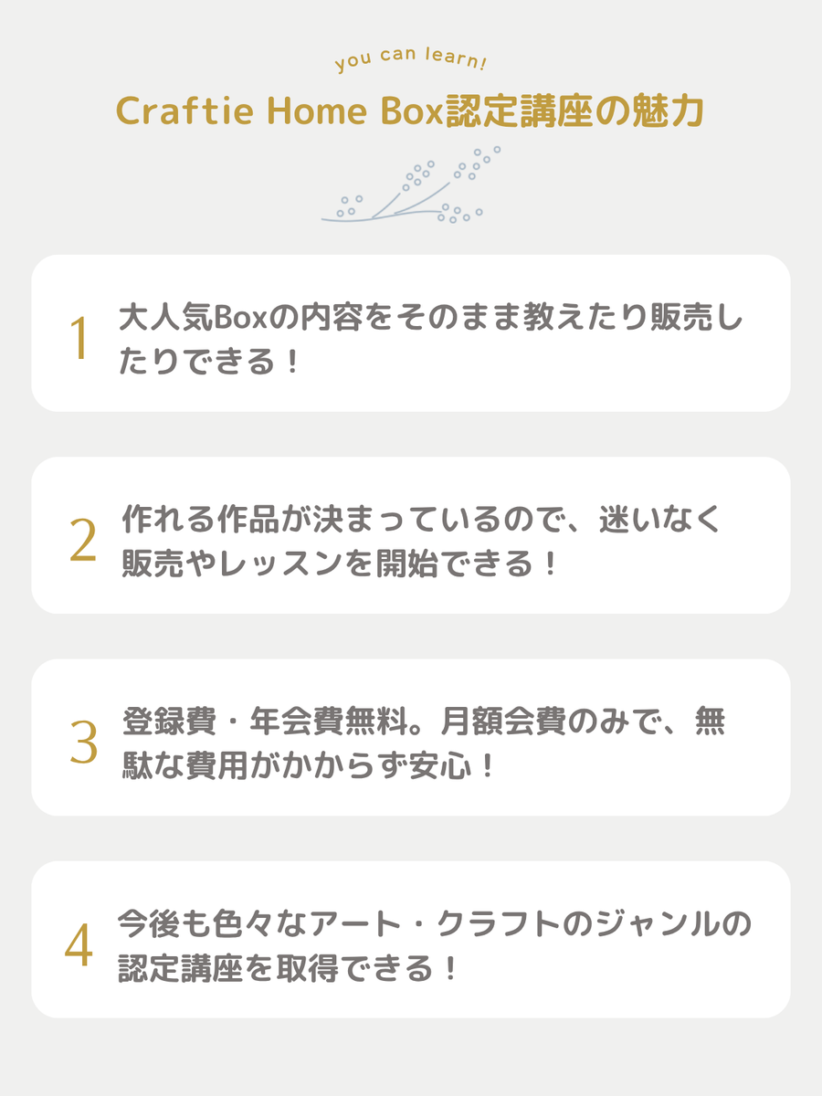 Craftie Home Boxアルコールインクアート認定講座